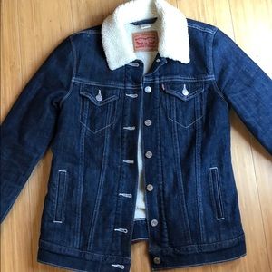 Levi Jean Sherpa Jacket XS